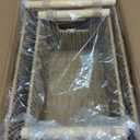 Woven Decorative Baskets Bohemian Style Set of 2 Picnic Basket with Wood Handles Rectangle Storage Baskets for Shelves Towel Bathroom