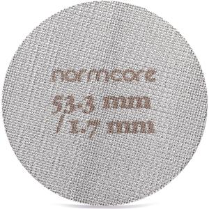 Normcore 53.3mm Puck Screen - Lower Shower Screen - Metal Contact Screen for Espresso 54mm Portafilter Filter Basket - 1.7mm Thickness 150m - 316 Stainless Steel