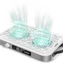 Nail Dust Collector, 1600PA Professional Nail Vacuum Dust Collector Fan with Filter Papers (30 Pcs) for Acrylic Nail Polishing & Manicure at Nail Salon & Home - White