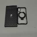 Poetic Spartan Case with Ring Stand for iPhone 17, [Camera Control Button][Magsafe Compatible], Full Body Rugged Shockproof Protective Cover Case, Black/Clear