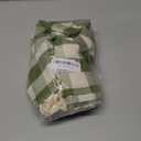 Softalker Outdoor Checkered Tablecloth Square, Spring Summer Linen Cotton Gingham Table Cloth with Tassel, Heavy Duty Wrinkle Free Buffalo Plaid Table Cover for Picnic Camping - 55 x 55 Inch, Sage