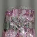 4Pcs Metallic Cheerleading Pom Poms, Creatiee 2 Pair Cheerleader Cheering Squad Pompoms for School Sports Dance Games Team Spirit Cheer (Pink-White)