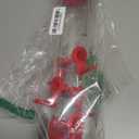 Kingsyard Tube Bird Feeders for Outdoors Hanging, Premium Hard Plastic Bird Feeder with 6 Feeding Ports, Weatherproof & Steel Hanger, Attracting for Wild Birds (Red)