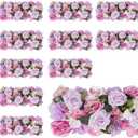 BloomTrend Flower Centerpieces for Tables - 8 Pack Wedding Arch Artificial Flowers Purple&Pink Arrangements Center Piece for Reception, Living Room, Kitchen, Dining Table Runner Decorations