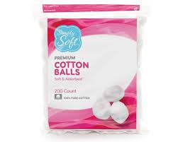 Simply Soft 888277681937 Cotton Balls 200 Count Ss Jumbo .65G