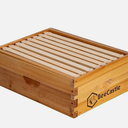 BeeCastle 8 Frame Assembled Medium Honey Super Bee Hive Box with Beehive Frames ＆ Beeswax Coated Foundation Sheets