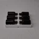 Farmlyn Creek 6 Pack Small Glass Vases for Centerpieces, Amber 7.5 oz Propagation Jars for Flowers, Table Centerpieces, Apothecary, Home Decor (2.8 x 5 in)