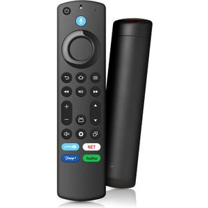 Replacement Firestick Remote with Voice Control Fit for Fire Series, TV Stick (2nd/3rd Gen)/Cube/Lite/HD, 4K Max/4K (1st/2nd Gen), Fire Smart TV 3rd Gen, Pioneer/Insignia/Hisense-Omni QLED Series