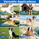 Heavy Duty Dog Tie Out Cable and Stake,Chew-Proof Dog Leads with Spring and Strap,Anti-Rust Ground Anchors with Extended T-Wrench,Dog Runner for Small Medium Dogs,for Yard Camping Beach,16FT