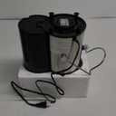 Qcen Juicer Machine, 800W Centrifugal Juicer Extractor with Wide Mouth 3 Feed Chute for Fruit Vegetable, Easy to Clean, Stainless Steel, BPA-free (Black)