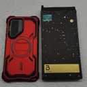 i-Blason Armorbox for Samsung Galaxy S25 Ultra Case MagSafe with Camera Cover Stand [Military Protection] Full-Body Heavy Duty Magnetic Phone Case with Screen Protector for S25 Ultra 6.9 inch, Red