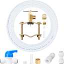 Ice Maker Water Line Kit - Food Grade Refrigerator/Fridge Water Line Kit,25FT 1/4In O.D.Water Line with Self Piercing Valve and Quick Fittings, for Adding a branch waterway to Refrigerator/Ice Maker