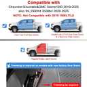 FengYu Under Seat Storage Box Compatible with 2019-2026 Chevy Chevrolet Silverado 1500/GMC Sierra 1500, 2020-2026 Silverado/Sierra 2500HD/3500HD Double Cab & Crew Rear Underseat Organizer Accessories