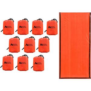 Sierra Madre Emergency Sleeping Bag  Ultralight, Waterproof Mylar Thermal Bivy Sack Tent for Hiking, Bug-Out Bags, Survival Kits (Pack of 7) Sierra Madre Emergency Sleeping Bag  Ultralight, Waterproof Mylar Thermal Bivy Sack Tent for Hiking, Bug-Out Bags, Survival Kits (Pack of 7)