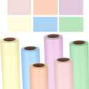 Colarr 6 19.7" x50ft Fadeless Bulletin Board Paper Roll, Pastel Color