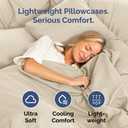 Body Pillowcases Set of 2-20x54 Long Body Pillow Case - Soft Body Pillow Cover for Sleeping & Side Sleepers - Comfy, Breathable, Wrinkle & Fade Free - Machine Washable w/Envelope Enclosure (Wheat)