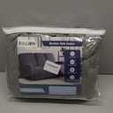 KinCam Recliner Covers, Stretch Reclining Chair Covers, Recliner Sofa Slipcovers Stripe Jacquard Recliner Couch Covers Furniture Protector Covers for Pet Kid (3 Seater, Light Gray)