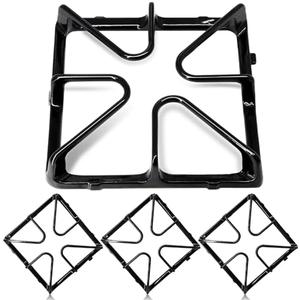 Hiorucet WB31K10034 Gas Stove Burner Grates Replacement for GE XL44 Stove Top, General Electric Gas Range and Hotpoint Gas Range Burner Grates, Square Burner Surface Top Grates for GE Stove Parts.