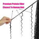 Boho Crochet Braids Pure Protein Fiber Close to Human Hair 18 Inch Goddess Box Braids with Soft Curls Bohemian Braids Crochet Hair for Black Women (18Inch #2)