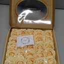 N&T NIETING Artificial Flowers, 25Pcs Fake Flowers Goose Yellow Roses Perfect for DIY Wedding Bouquets Centerpieces Bridal Shower Party Home Flower Arrangement Decorations