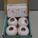 Child Safety Door Knob Cover (4 Pack) Hard-to-Remove Dual-Lock Door Handle Covers for Kids - Reusable Baby Proof Door Knob Locks - Installs Easily, No Tools Needed (White)