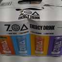 ZOA Zero Sugar Energy Drink, Fan Favorite Variety Pack, 12 Pack, 12 Fl Oz | With Electrolytes, Vitamins B and C, supporting hydration with 160 mg plant based caffeine from green tea and green coffee, BBD 8/14/26