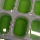 ChefAide 4Pack Ice Cube Trays with Lids, 56Cube Total Stackable Freezer Ice Trays, Durable Silicone & Plastic EasyRelease Ice Molds for Cocktails, Coffee & Drinks (Green)