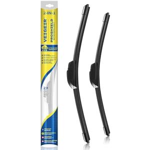 VEIGEIR 26 Inch + 18 Inch Windshield Wiper Blades 2 Pack, Front J/U Hook Replacement Compatible with Hyundai Sonata 2013-2022, Compatible with Honda Civic 2016-2020