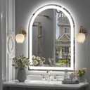 24x32 Inch Arched LED Bathroom Mirror with Lights
Lighted Bathroom Vanity Mirror for Wall, Dimmable Backlit and Frontlit, Anti-Fog, Memory, Shatterproof, ETL Listed