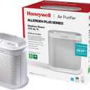 Honeywell HPA104 HEPA Air Purifier for Medium Rooms - Microscopic Airborne Allergen+ Reducer, Cleans Up To 750 Sq Ft in 1 Hour - Wildfire/ Smoke, Pollen, Pet Dander, and Dust Air Purifier – White