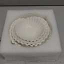 3 Pcs Ceramic Ruffle Bowl 3 Sizes Scalloped White Decorative Bowls Fruit or Key Holder for Modern Home Decor Entryway Living Room Coffee Table Centerpiece Decor Housewarming Gifts