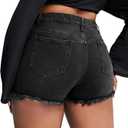 GAGELE Plus Size Denim Shorts Women High Waisted Stretch Summer Jean Shorts