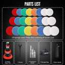 Mini Buffer Polisher, Car Polisher Waxer, 600W Rotary Polisher Machine with 33Pcs Polishing Kit, with 1" /2" /3" Base Pads M14 Thread Extension Shaft for Car Boat Sanding Polishing and Waxing