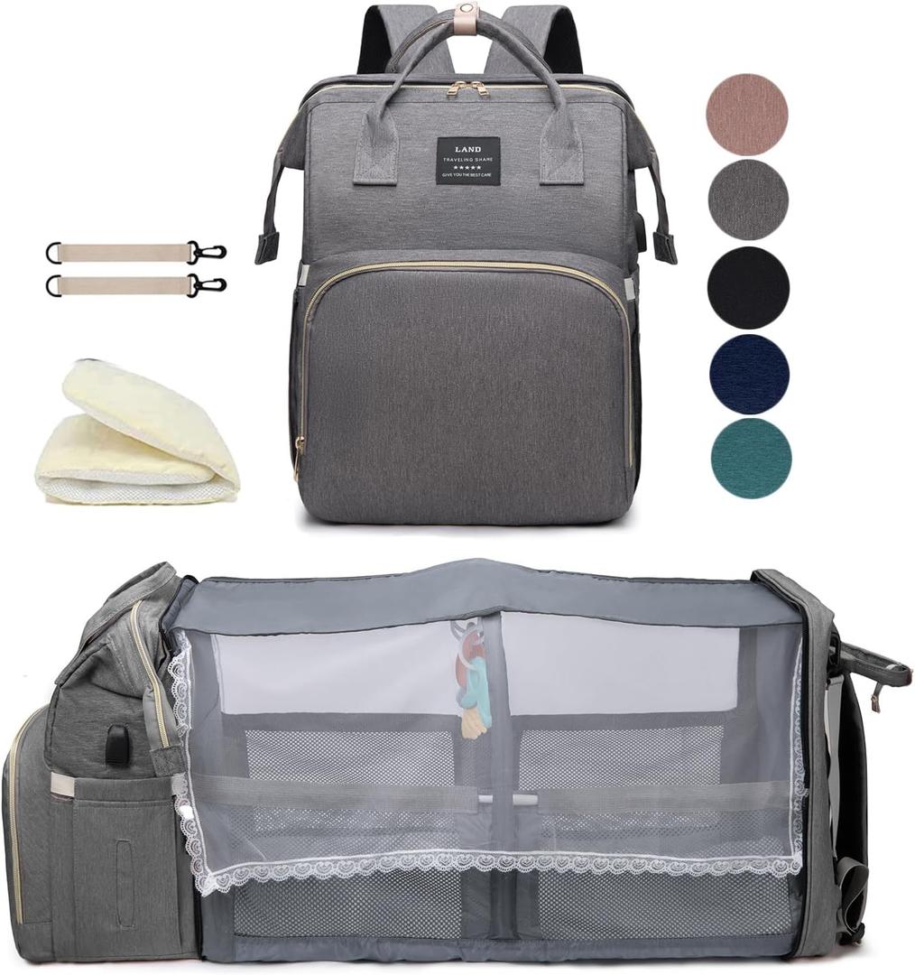 Diaper Bags Backpack for Baby Boy : Large Baby Bag for Boys Girls Mom Toddler Women Men Dad Big Travel Newborn Essential Baby Registry Search Must Haves Grey