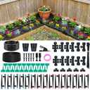 Drip Irrigation System for Garden, 2026 Upgraded Automatic Plant Watering Kit with Quick Connect PE Tubing, 30 Water-Saving Adjustable Drip Emitters for Yard, Lawn, Raised Bed & Greenhouse (100FT)