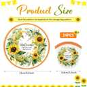 Gejoy 24 Pieces Christian Church Sunflower Foldable Flying Disc Fans Handheld Cooling Fans Multi Role Round Fans for Outdoor Games for Church Women Man Party Favors Decorations Portable, 8 Style