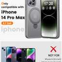360 Rotatable Magnetic Stand for iPhone 14 pro max Case Compatible with Mag-Safe 16FT Military Drop Protection, Anti-Scratch/Fingerprint Shockproof iPhone 14 pro max Phone Case(Matte-Grey)