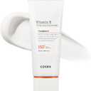 COSRX Vitamin E Vitalizing Face Sunscreen SPF 50, 1.69 fl oz, SPF Moisturizer, Lightweight under Makeup, Travel Essentials, Summer Essentials, Korean Skin Care, Korean Sunscreen for Face
