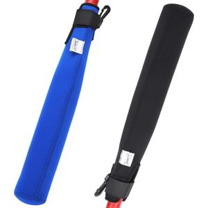 ILHSTY Bat Protector Sleeve for Baseball & Softball, Bat Warmer & Cover With Hook (Black, Blue)