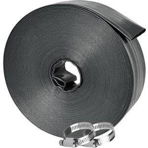 Sepetrel Pool Backwash Hose 2 Inch x 50 Feet | Heavy Duty Burst Resistant & Weatherproo Lay Flat Discharge Hose for Pool Sand Filter, Sump Pump, Inground & Above Ground Pools,Includes 2 Clamps