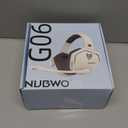 NUBWO G06 Dual Wireless Gaming Headset with Microphone for PS5, PS4, PC - 23ms Low Latency Audio - 100-Hour of Playtime - 50mm Drivers (White-Black)