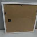 Egofine 12x12 Picture Frames White, Wood Frames with HD Plexiglass for Pictures 8x8 with Mat or 12x12 without Mat, Wall Mounting Display, Set of 4