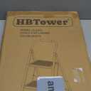 HBTower 2 Step Ladder,2 Step Stool for Adults Folding Step Stool with Cushioned Handle with Wide Anti-Slip Pedal Ergonomic Design (White)