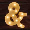 MUMUXI Marquee Light Up Letters Sign Battery Powered LED Alphabet Lights for Party Wedding Birthday Christmas Home Bar Decoration Lighted Symbols