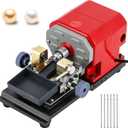 BAOSHISHAN 680W Pearl Drilling Machine Coral Driller Amber Holding Machine Bead Polishing Machine Full Set Speed Adjustable (with 6pcs tungsten steel needles)