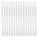 LEXININ 15 PCS Aluminum Rod Bar, 1/2 x 16 Inch Round Soild Metal Bar Stock for DIY Craft and Industry, Silver, 13mm Diameter