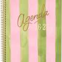 GO BIG Large-Print Planner April 2026June 2027, 15-Month Twin-Loop-Bound Agenda Planner, Big Size, 8.5" x 11", Easy-to-Read Large Dashboard Layout, Beach Stripe Cover