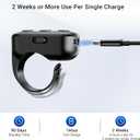 Scrolling Ring Remote for TikTok YouTube IG Shorts Video Landscape Portrait, Fingertip Wireless Scroller Page Turner Clicker for Kindle APP Compatible with iPhone iPad Android Phone Tablet