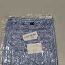 Women's 2 Piece Lounge Set Ruched Short Sleeve Tops High Waisted Wide Leg Pants (Large, Blue)