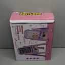 Kids Easels for Toddlers 2-4 Double Sided Kids Art Easel with Magnetic White Board Chalk Board Adjustable Stand Drawing Painting Easel Learning Toys 2 3 4 Year Old Girl Birthday Christmas Gifts Pink